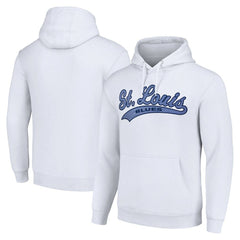 St. Louis Blues Starter Tailsweep Fleece Tri-Blend Pullover Hoodie White