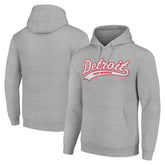Detroit Red Wings Starter Tailsweep Fleece Tri-Blend Pullover Hoodie Heather Gray