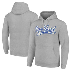 New York Islanders Starter Tailsweep Fleece Tri-Blend Pullover Hoodie Heather Gray