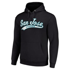 San Jose Sharks Starter Tailsweep Fleece Tri-Blend Pullover Hoodie Black