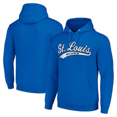 St. Louis Blues Starter Tailsweep Fleece Tri-Blend Pullover Hoodie Blue
