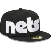 Brooklyn Nets Checkerboard UV 59FIFTY Fitted Hat - Black | New Era online