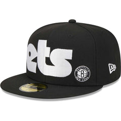 Brooklyn Nets Checkerboard UV 59FIFTY Fitted Hat - Black | New Era online