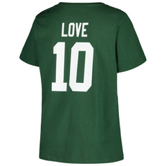 Jordan Love Green Bay Packers Women's Plus Size Name & Number V-Neck T-Shirt - Green sale