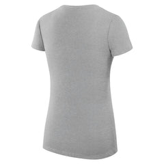 Los Angeles Dodgers G-III 4Her by Carl Banks Women's Super-Slim Fit Lightweight City Graphic V-Neck T-Shirt - Heather Gray