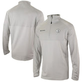 Brooklyn Nets Omni-Wick Rockin' It Quarter-Zip Pullover Top - Heather Gray | Columbia on sale