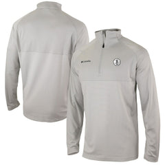 Brooklyn Nets Omni-Wick Rockin' It Quarter-Zip Pullover Top - Heather Gray | Columbia on sale