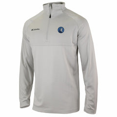Minnesota Timberwolves Omni-Wick Rockin' It Quarter-Zip Pullover Top - Heather Gray | Columbia for sale