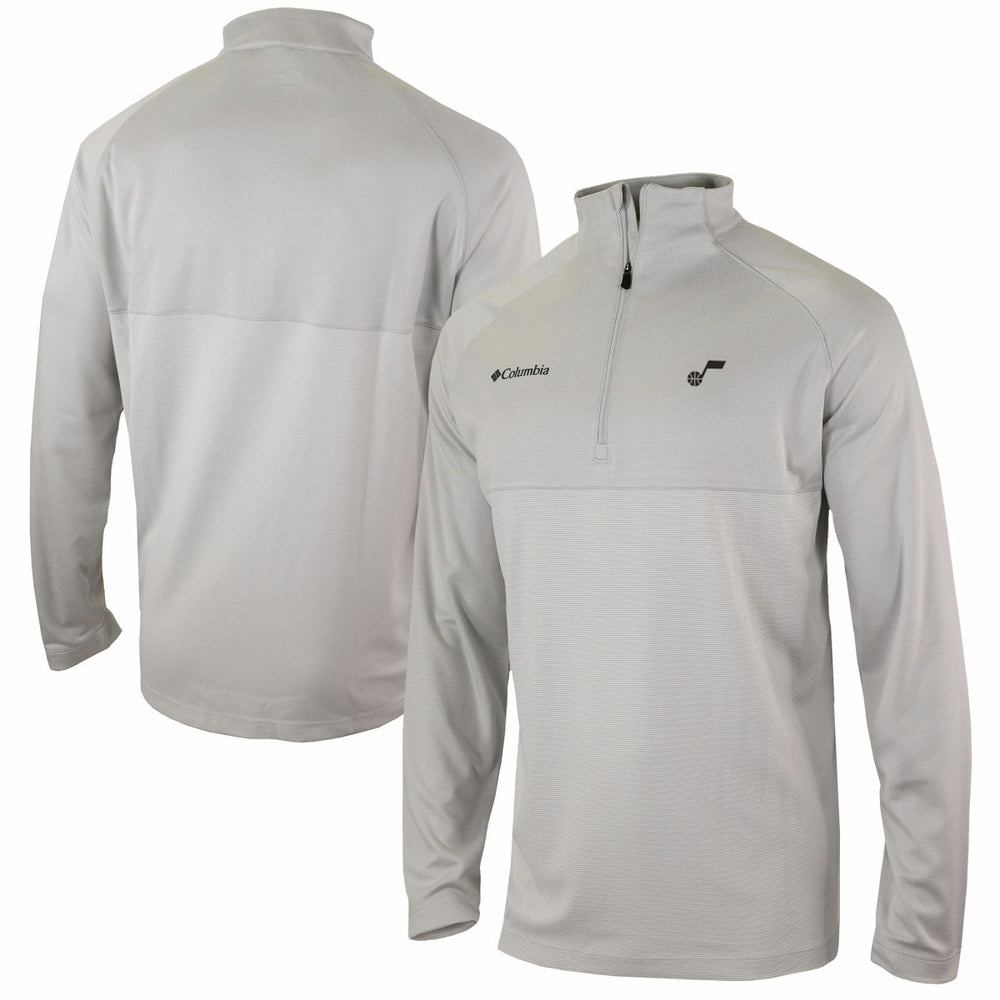 Utah Jazz Omni-Wick Rockin' It Quarter-Zip Pullover Top - Heather Gray | Columbia cheap