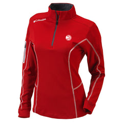 Atlanta Hawks Women's Omni-Wick Shotgun Quarter-Zip Pullover Top - Red | Columbia shop