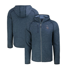 Colorado Rockies Cutter & Buck Stars & Stripes Mainsail Sweater-Knit Full-Zip Hoodie - Heather Navy