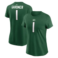 Sauce Gardner New York Jets Women's Player Name & Number T-Shirt - Green | Nike outlet