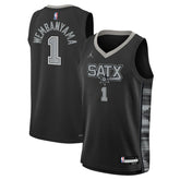 Victor Wembanyama San Antonio Spurs Jordan Brand Youth Swingman Jersey - Statement Edition - Black sale