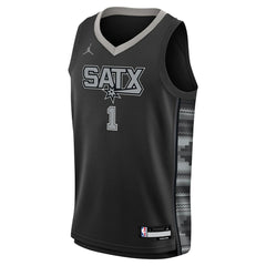 Victor Wembanyama San Antonio Spurs Jordan Brand Youth Swingman Jersey - Statement Edition - Black sale