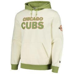 Chicago Cubs Color Pop Pullover Hoodie - Cream/Green | New Era