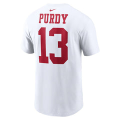 Brock Purdy San Francisco 49ers Player Name & Number T-Shirt - White | Nike on sale