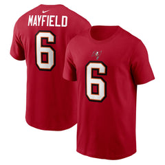 Baker Mayfield Tampa Bay Buccaneers Player Name & Number T-Shirt - Red | Nike discount