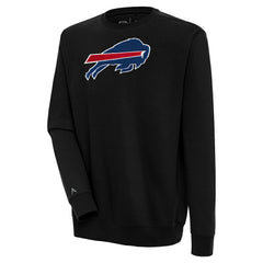 Buffalo Bills Antigua Victory Crewneck Pullover Sweatshirt - Black outlet
