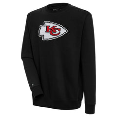 Kansas City Chiefs Antigua Victory Crewneck Pullover Sweatshirt - Black online