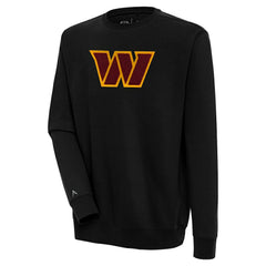 Washington Commanders Antigua Victory Crewneck Pullover Sweatshirt - Black on sale