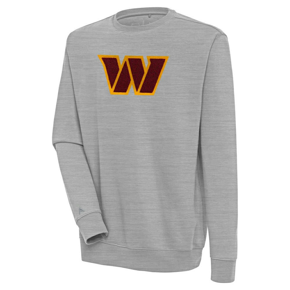 Washington Commanders Antigua Victory Crewneck Pullover Sweatshirt - Heather Gray sale