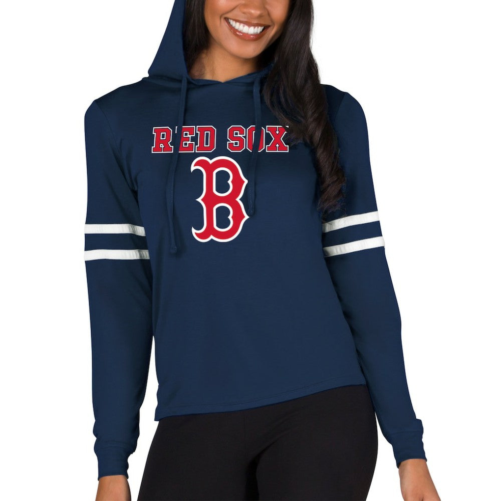 Boston Red Sox Concepts Sport Women's Marathon Lightweight Lounge Pullover Hoodie - Navy