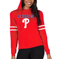 Philadelphia Phillies Concepts Sport Women's Marathon Lightweight Lounge Pullover Hoodie - Red