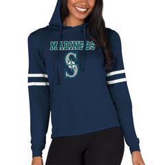 Seattle Mariners Concepts Sport Women's Marathon Lightweight Lounge Pullover Hoodie - Navy