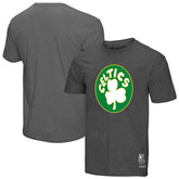 Boston Celtics Unisex Hardwood Classics MVP Throwback Logo T-Shirt - Heather Gray | Mitchell & Ness discount