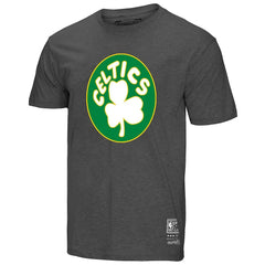 Boston Celtics Unisex Hardwood Classics MVP Throwback Logo T-Shirt - Heather Gray | Mitchell & Ness discount
