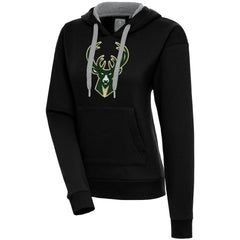 Milwaukee Bucks Antigua Women's Victory Pullover Hoodie - Black for sale