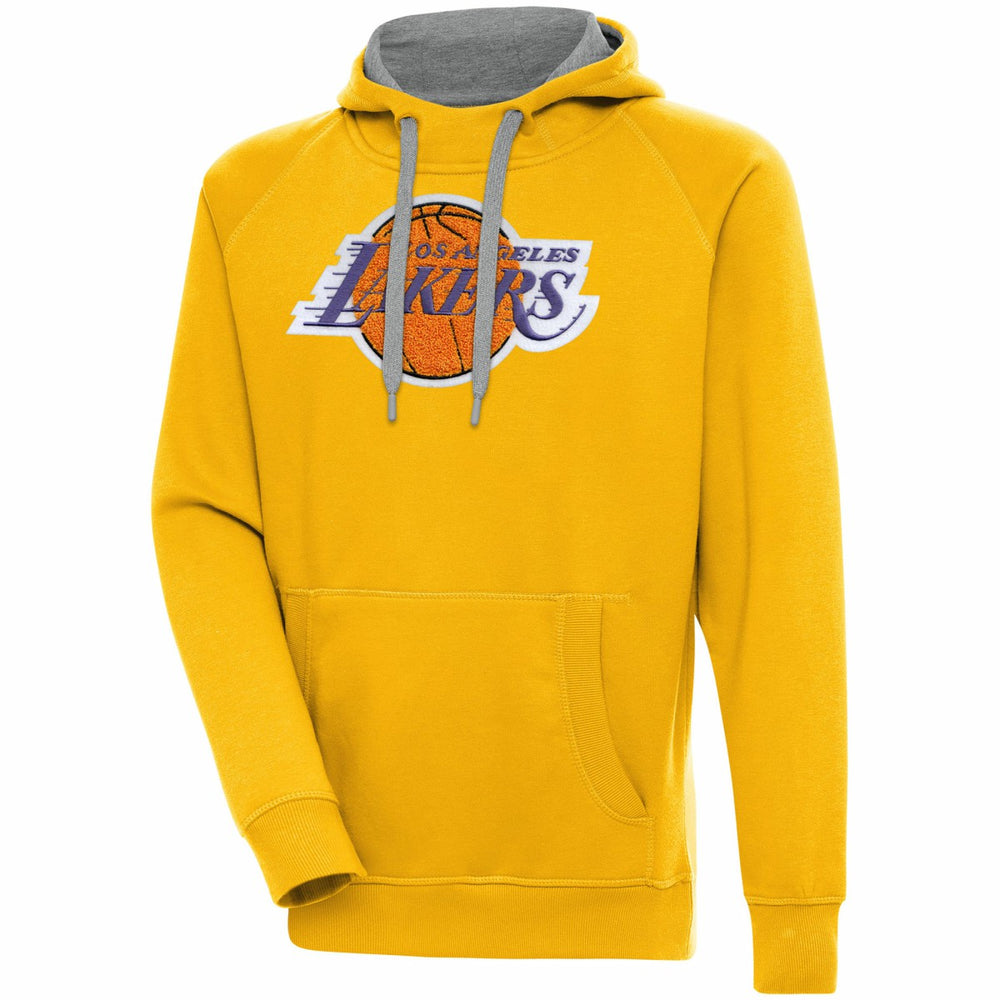Los Angeles Lakers Antigua Victory Pullover Hoodie - Gold sale