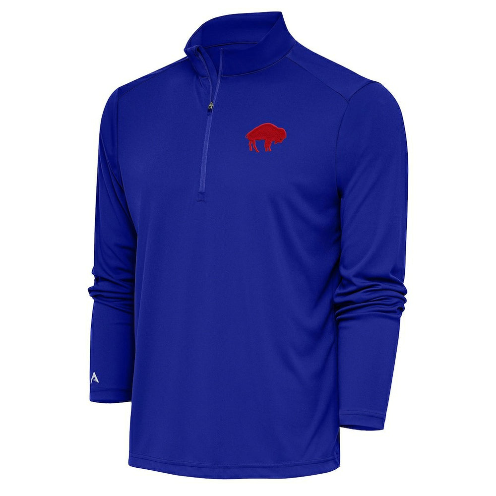 Buffalo Bills Adult Throwback Logo Tribute Quarter-Zip Pullover - Royal cheap