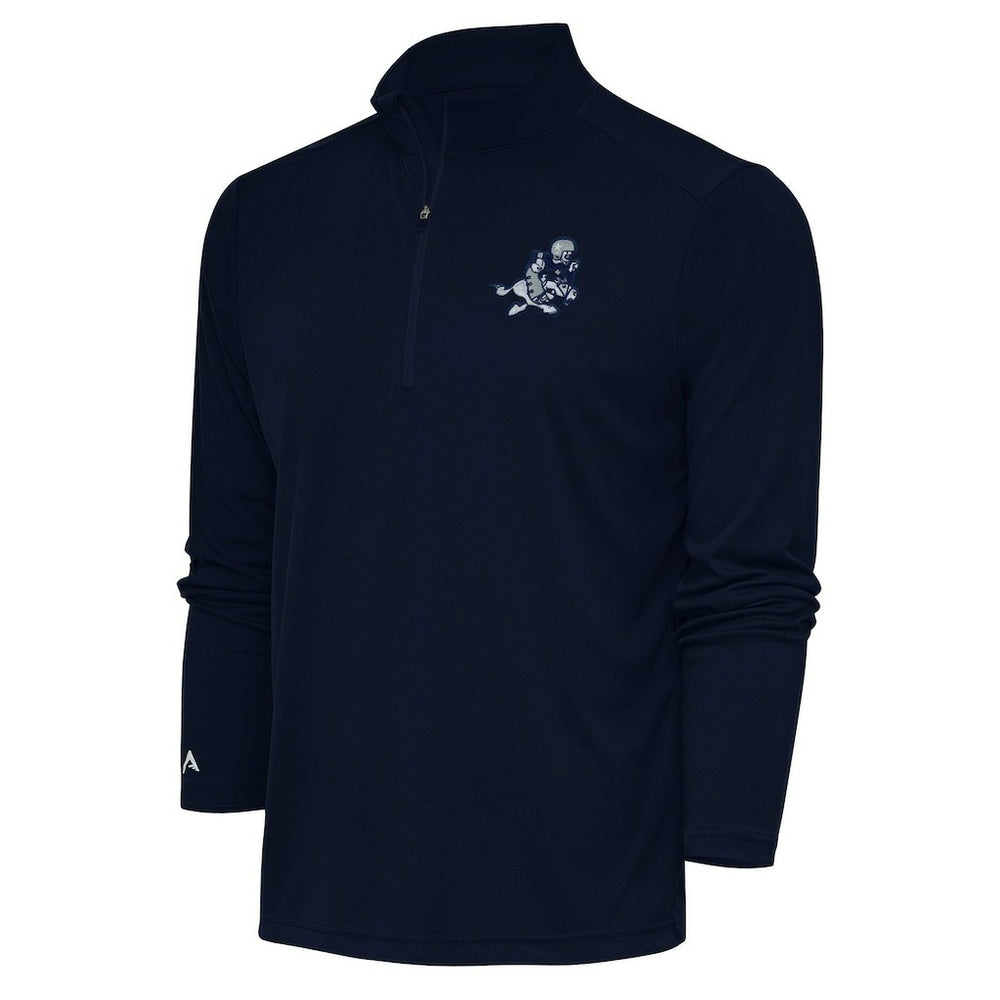 Dallas Cowboys Adult Throwback Logo Tribute Quarter-Zip Pullover - Navy for sale