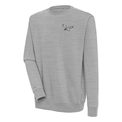 Philadelphia Eagles Adult Throwback Logo Victory Pullover Sweatshirt - Heather Gray discount