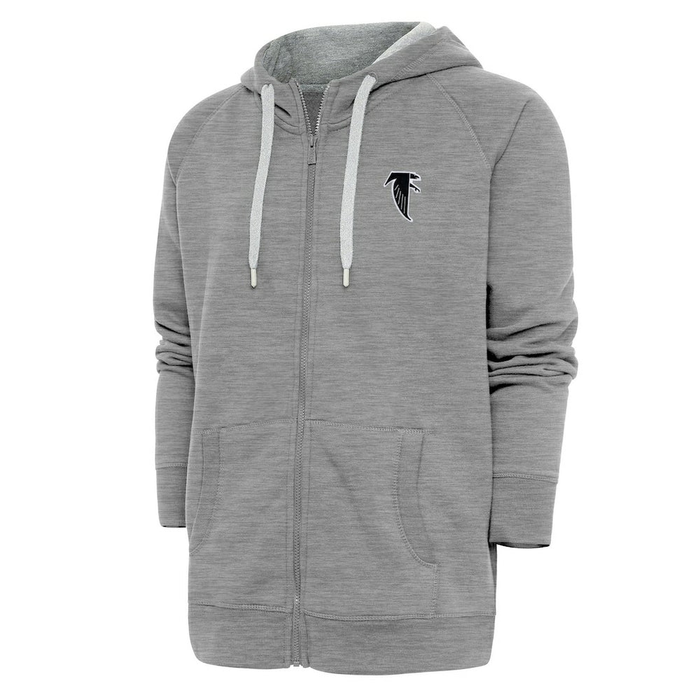 Atlanta Falcons Adult Throwback Logo Victory Full-Zip Hoodie - Heather Gray online
