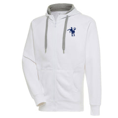 Indianapolis Colts Adult Throwback Logo Victory Full-Zip Hoodie - White on sale