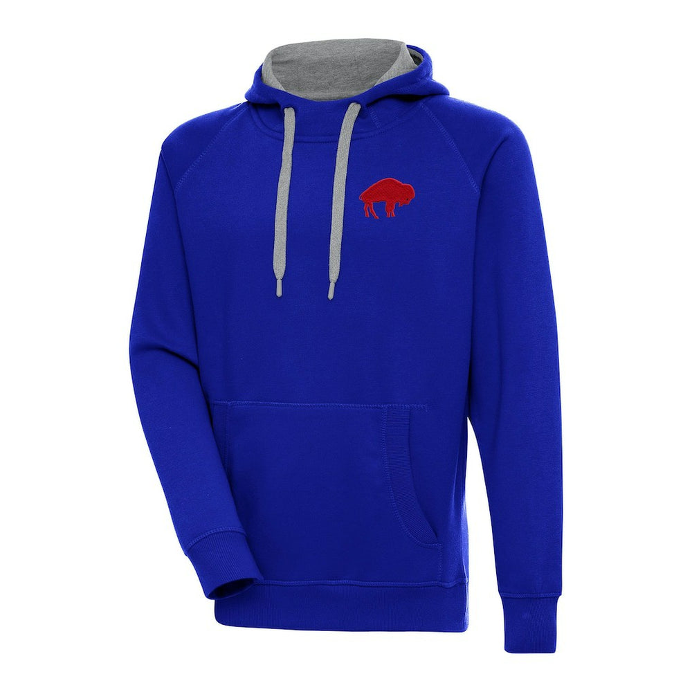 Buffalo Bills Adult Throwback Logo Victory Pullover Hoodie - Royal on sale
