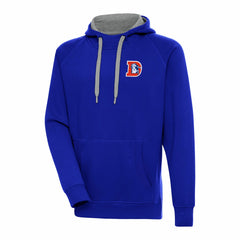Denver Broncos Adult Throwback Logo Victory Pullover Hoodie - Royal discount