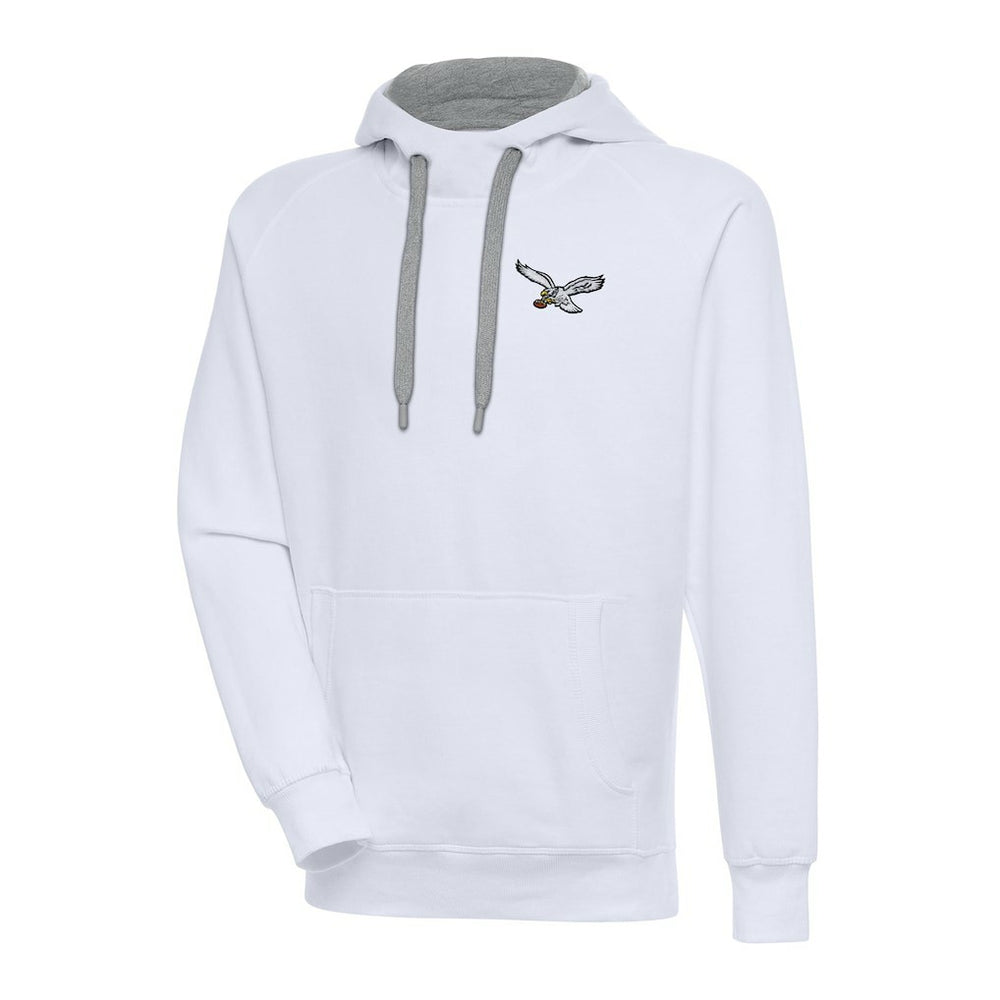 Philadelphia Eagles Adult Throwback Logo Victory Pullover Hoodie - White on sale
