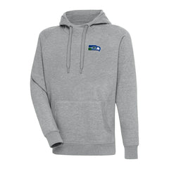 Seattle Seahawks Adult Throwback Logo Victory Pullover Hoodie - Heather Gray for sale