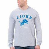 Detroit Lions Starter Logo Graphic Long Sleeve T-Shirt - Gray cheap