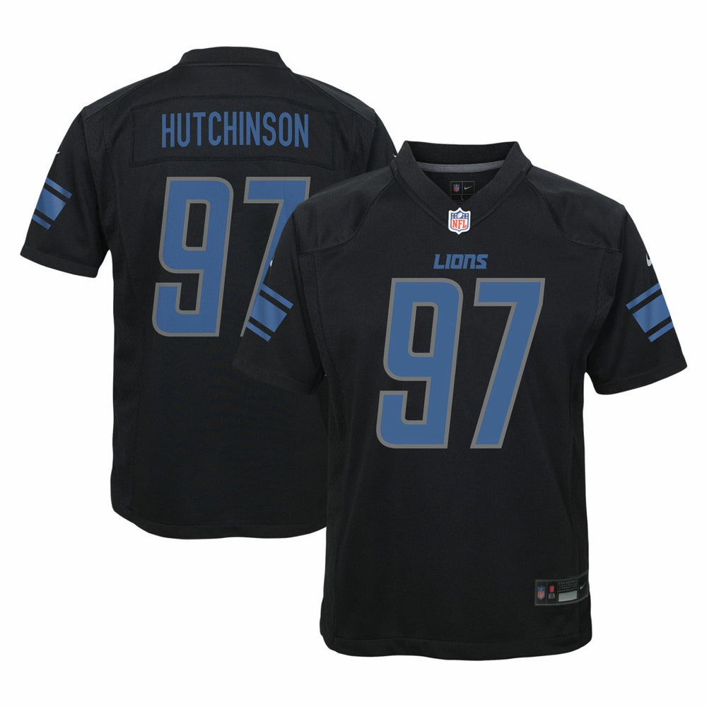 Aidan Hutchinson Detroit Lions Youth Game Jersey - Black | Nike discount