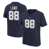CeeDee Lamb Dallas Cowboys Preschool Player Name & Number T-Shirt - Navy | Nike on sale