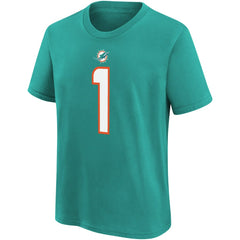Tua Tagovailoa Miami Dolphins Youth Player Name & Number T-Shirt - Aqua | Nike on sale