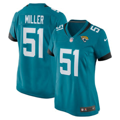Ventrell Miller Jacksonville Jaguars Women's Game Jersey - Teal | Nike on sale