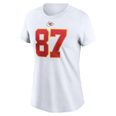 Travis Kelce Kansas City Chiefs Women's Player Name & Number T-Shirt - White | Nike on sale