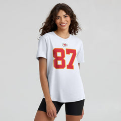 Travis Kelce Kansas City Chiefs Women's Player Name & Number T-Shirt - White | Nike on sale