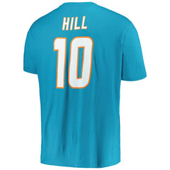 Tyreek Hill Miami Dolphins Big & Tall Player Name & Number T-Shirt - Aqua discount