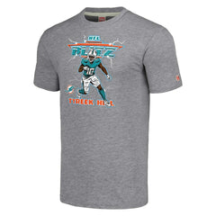 Tyreek Hill Miami Dolphins Homage Unisex NFL Blitz Player Tri-Blend T-Shirt - Gray sale